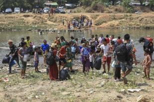 Pertempuran Militer dan Pemberontak, 1.300 Orang Myanmar Melarikan Diri ke Thailand 