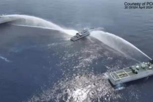 Militer China Tembakkan Meriam Air ke Kapal Filipina dalam Insiden terbaru di Laut Cina Selatan