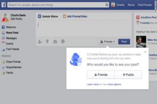 Kini, Default Privasi Facebook Adalah Friend Bukan Publik
