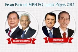 Pesan Pastoral PGI untuk Pemilu Presiden 2014