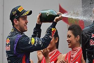 Kemenangan di India, Kemenangan Vettel dan Red Bull