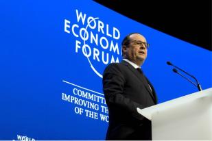 Pidato Presiden Prancis di Davos