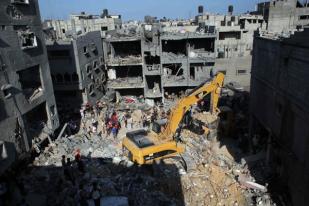 Israel Hancurkan Gedung-gedung di Gaza