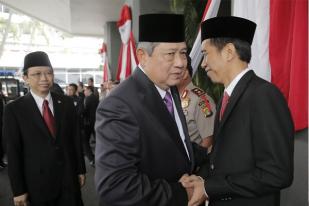 Ucapara di Istana Bukan Sertijab Tapi Penyambutan Jokowi
