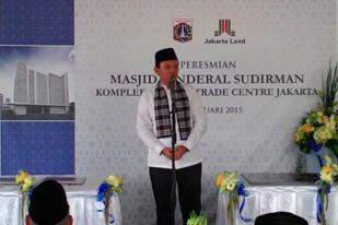 Ahok Resmikan Masjid Jenderal Sudirman