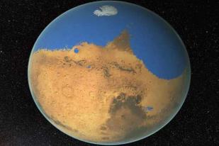Ilmuwan Hitung Air Yang Pernah Ada di Laut Primitif Mars