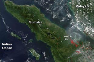 BMKG Deteksi 32  Hotspot  di Sumatera
