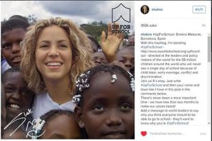 Shakira Desak Pemerintah Dunia Jamin Pendidikan Anak-anak