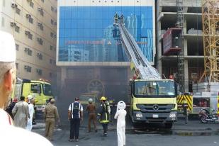 Lobi Hotel  Tempat Menginap Jemaah Haji RI Terbakar  