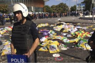 Bom Bunuh Diri Tewaskan 86 Orang Saat Unjuk Rasa di Ankara