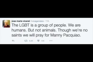 Pacquiao Dikritik Sebut Gay Lebih Buruk dari Binatang