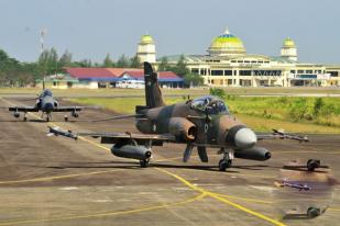 Skadron 12 Pantau Karhutla Riau dengan Pesawat Tempur