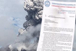 PGI Meminta Presiden SBY Menetapkan Erupsi Sinabung Sebagai Bencana Nasional