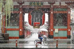 Setelah 54 Tahun, Salju Turun Lebih Awal di Tokyo