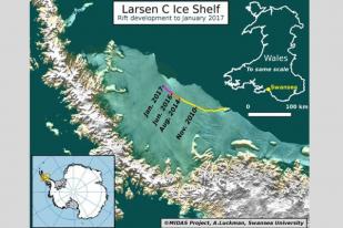 Ilmuwan Peringatkan Gunung Es Besar Akan Lepas dari Antartika