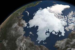 Pembentukan Es Laut di Kutub  Sangat Rendah  