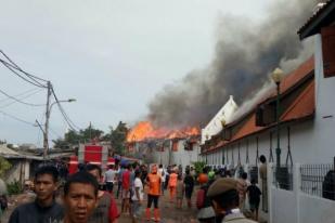 Museum Bahari di Kawasan Kota Tua Jakarta Terbakar