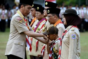 Presiden Jokowi Imbau Revitalisasi Gerakan Pramuka