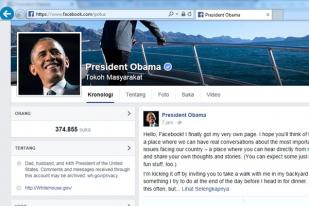 Presiden Obama Luncurkan Facebook Pribadi