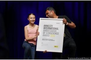 Penghargaan Amnesty International untuk Aktivis Iklim Greta Thunberg
