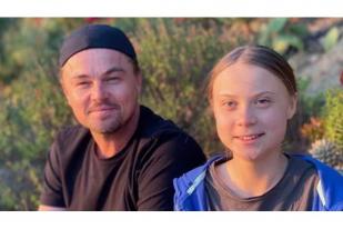 Aktor DiCaprio Bertemu Aktivis Perubahan Iklim Greta Thunberg