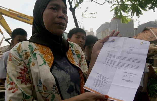 Warga Kebon Kelapa Jakarta Minta Tunda Penggusuran