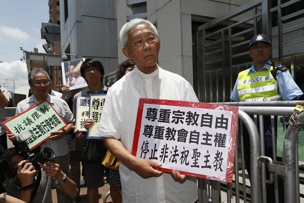 Hong Kong Tangkap Kardinal Katolik Berusia 90 Tahun