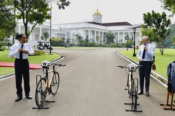 Jokowi, Albanese dan Sepeda Bambu