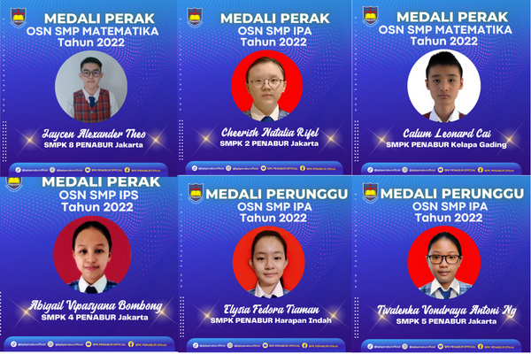BPK PENABUR Jakarta Raih Prestasi di Ajang Olimpiade Sains Nasional  (OSN) 2022