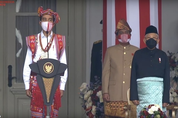 Presiden Joko Widodo Jadi Inspektur Upacara HUT Ke-77 RI