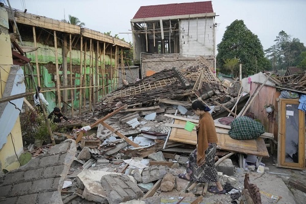 Kerusakan Akibat Gempa Bumi 5,6 di Cianjur, Jawa Barat