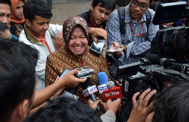 Walikota Surabaya Tri Rismaharini Menyambangi KPK Terkait Kasus Kebun Binatang Surabaya