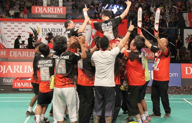 Djarum Badminton Superliga: Tim putra Musica Flypower Juara, Taklukkan Jaya Raya