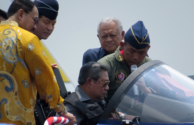 SBY Hadiri Serah Terima Pesawat Tempur T-50i Golden Eagle