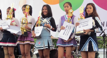 Tigers Juarai Lomba Cheerleading Jelang HUT ke-25 Yayasan Santo Yakobus 