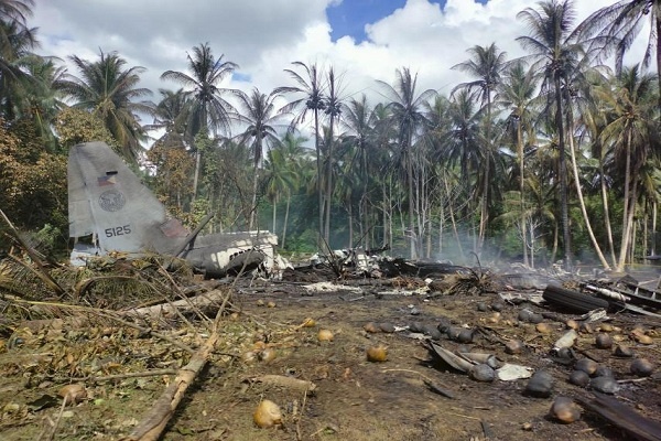 Kecelakaan Pesawat Militer Filipina, Korban Tewas Jadi 45 Orang