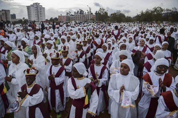 Umat Kristen Gereja Ortodoks Ethiopia Rayakan Epiphany