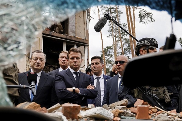 Empat Pemimpin Eropa Menyaksikan Kebrutalan Invasi Rusia