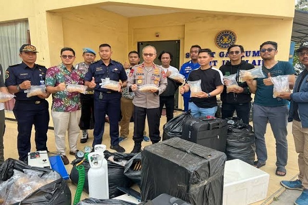 Polisi Gagalkan Penyelundupan 350 Ribu Benih Lobster ke Singapura 