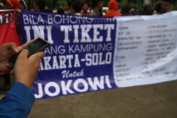 Jokowi Dikirimi Tiket Pulang Kampung 