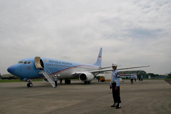 Pesawat Kepresidenan Tiba di Lanud Halim Perdanakusuma