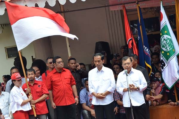 Jokowi-JK Deklarasi di Gedung Joang
