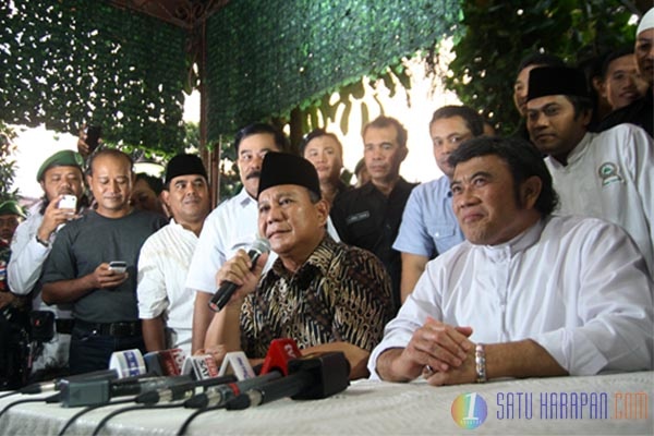 Rhoma Irama Dukung Prabowo Jadi Presiden