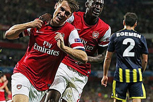 Playoff Liga Champions: Arsenal Bantai Fenerbache 2-0