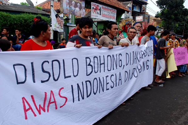 Warga Kramat Sentiong Tolak Dukung Jokowi