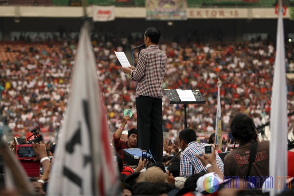 Maklumat Jokowi Disaksikan Puluhan Ribu Simpatisan di GBK