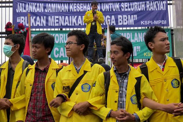 Aksi Demo Mahasiswa Menolak Kenaikan Harga BBM