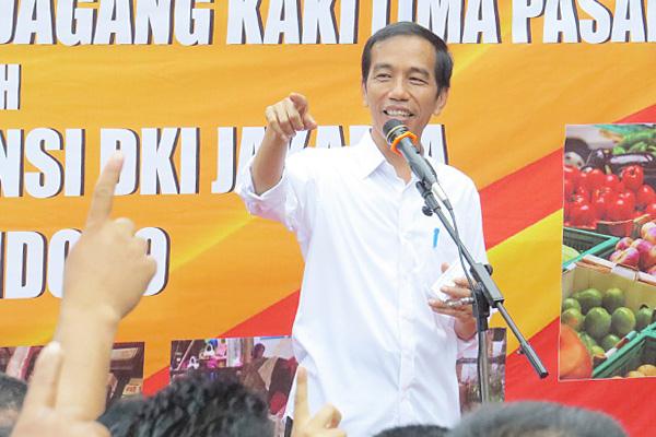 Jokowi Resmikan Relokasi Penataan PKL Pasar Minggu