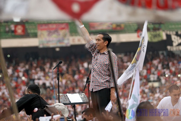 Maklumat Jokowi Disaksikan Puluhan Ribu Simpatisan di GBK