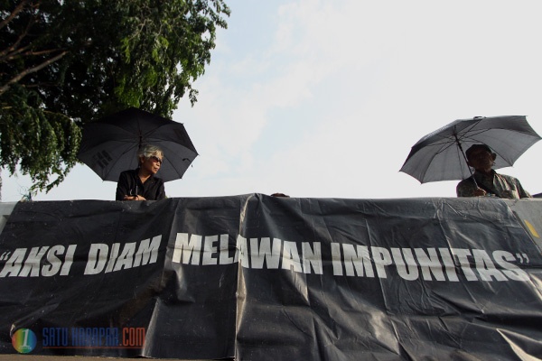 Aksi Kamisan Tagih Jokowi Tuntaskan Kasus Pelanggaran HAM